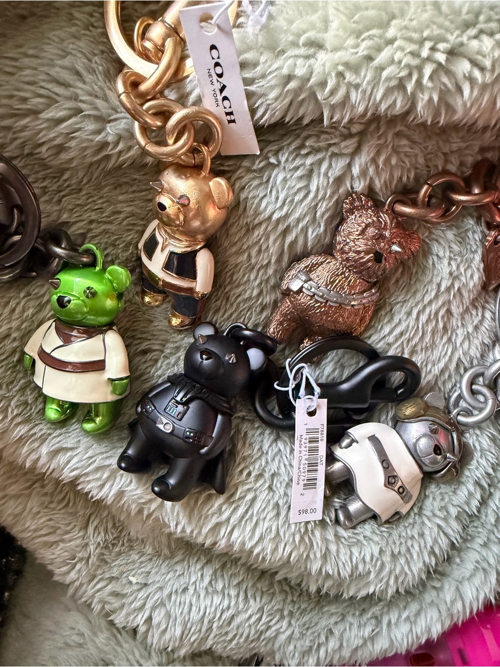 COACH Star Wars Full Set Charms Keychains
